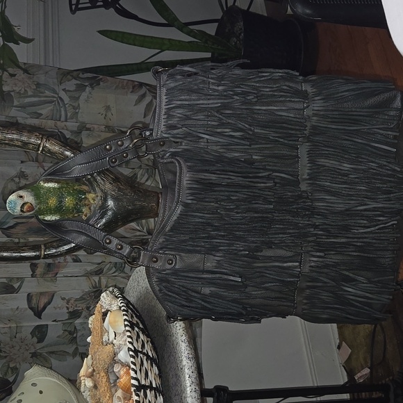 Johnny Was Dark Gray Crossbody